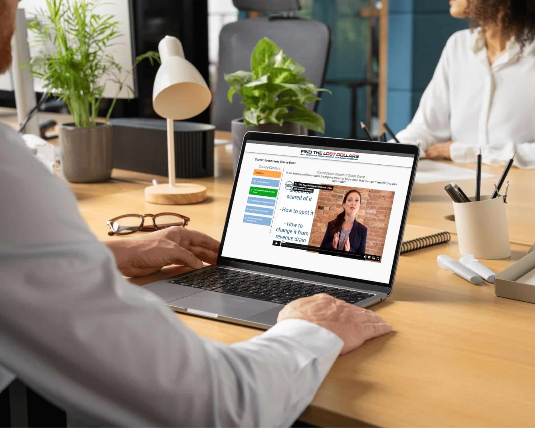 AEC Professional Working on Find the Lost Dollars Course AEC Professional Working on Find the Lost Dollars Online Course by AEC Business Solutions